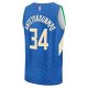 Men's Milwaukee Bucks Giannis Antetokounmpo Fanatics Royal Fast Break Jersey - City Edition