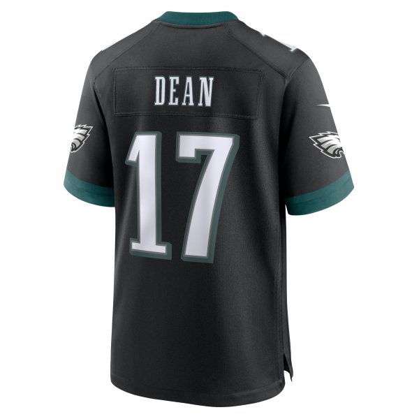 Men's Philadelphia Eagles Nakobe Dean Nike Black Alternate Game Jersey