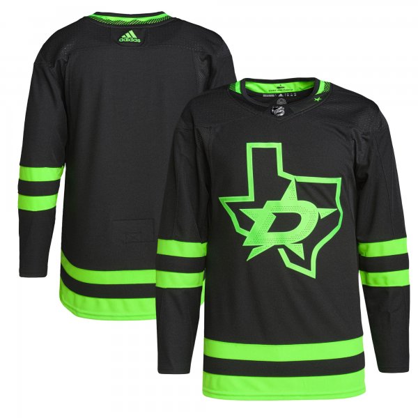 Men's Dallas Stars adidas Black Alternate Primegreen Jersey