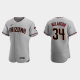 Men's Arizona Diamondbacks #34 Mark Melancon Gray Road Flex Base MLB Jersey