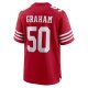 Men's San Francisco 49ers Jalen Graham Nike Scarlet Team Game Jersey