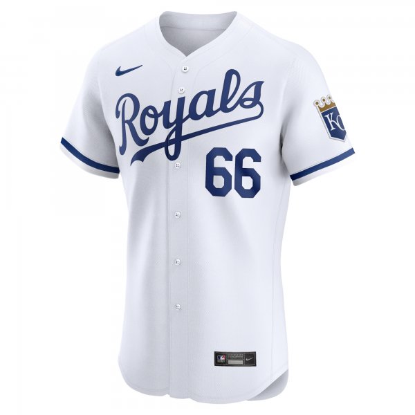 Men's Kansas City Royals James Macarthur Nike White Home Elite Player Jersey