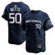 Men's National League #50 Mookie Betts Nike Royal 2023 MLB All-Star Game Cool Base Jersey