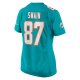 Women's Miami Dolphins Freddie Swain Nike  Aqua  Game Jersey