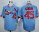 St. Louis Cardinals #45 Bob Gibson Blue 1982 Turn Back The Clock Stitched MLB Jersey