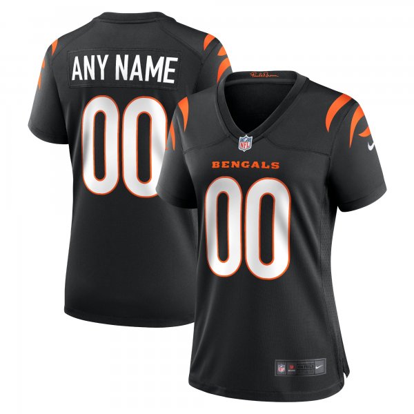 Women's Cincinnati Bengals Nike Black Game Custom Jersey