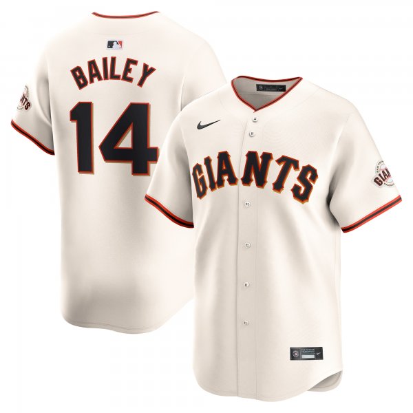 Men's San Francisco Giants Patrick Bailey Nike Cream Home Limited Player Jersey