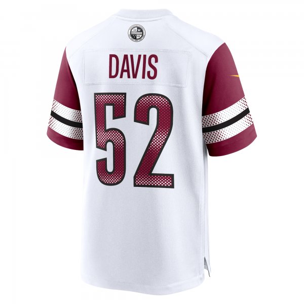 Men's Washington Commanders Jamin Davis Nike White Game Jersey