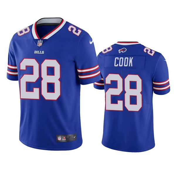 Men's Buffalo Bills #28 James Cook Royal Vapor Limited NFL Jersey