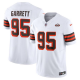 Youth Cleveland Browns #95 Myles Garrett Nike White Alternate Vapor F.U.S.E. Limited Jersey