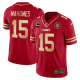 Youth Kansas City Chiefs #15 Patrick Mahomes Vapor Black Red Gold Limited All Stitched Jersey