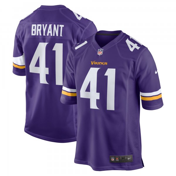 Men's Minnesota Vikings Austin Bryant Nike  Purple  Game Jersey