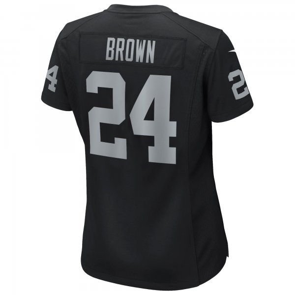 Women's Las Vegas Raiders Willie Brown Nike Black Game Retired Player Jersey