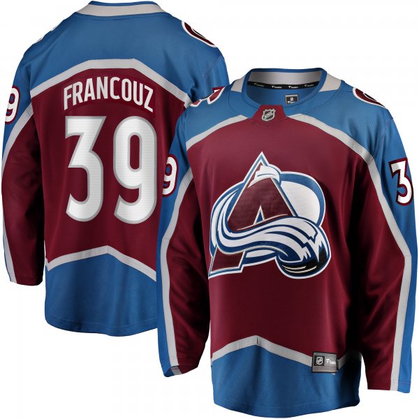 Men's Colorado Avalanche Pavel Francouz Fanatics Burgundy Breakaway Player Jersey