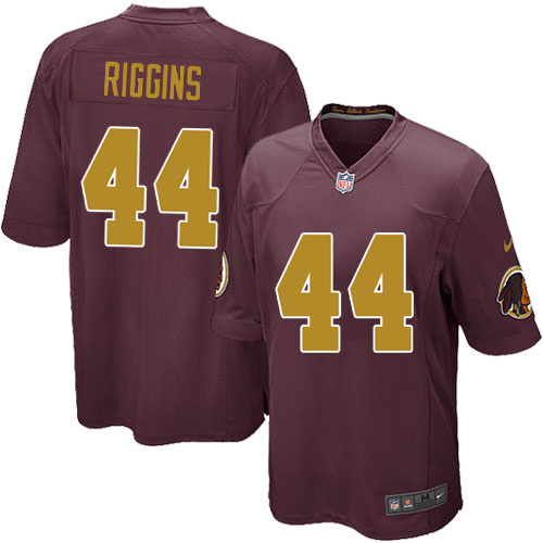 Washington Redskins #44 John Riggins Men's Game Burgundy Red 80th Anniversary Alternate NFL Nike Jersey