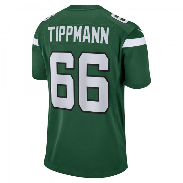 Men's New York Jets Joe Tippmann Nike Gotham Green  Game Jersey