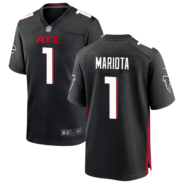 Youth Nike Atlanta Falcons MARCUS MARIOTA #1 Throwback Game NFL Jersey - Black