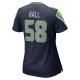 Women's Seattle Seahawks Derick Hall Nike College Navy  Game Jersey