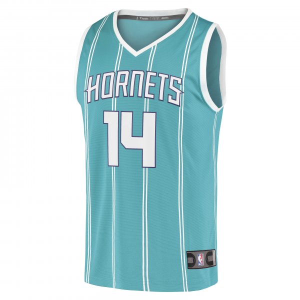 Youth Charlotte Hornets Nick Richards Fanatics Teal 2020/21 Fast Break Replica Jersey - Icon Edition