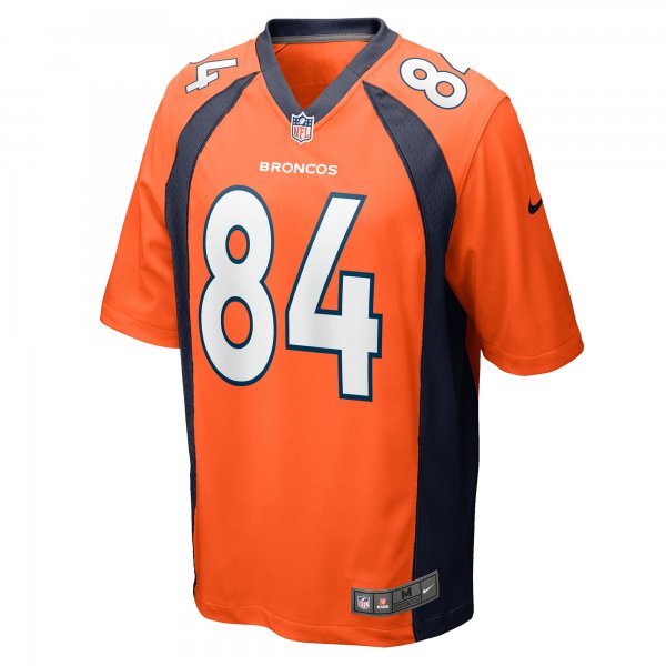 Men's Denver Broncos Chris Manhertz Nike Orange Game Player Jersey