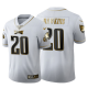 Philadelphia Eagles Brian Dawkins #20 White 100th Season Vapor Limited Golden Edition Jersey