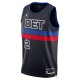 Unisex Detroit Pistons Cade Cunningham Jordan Brand Black Swingman Jersey - Statement Edition