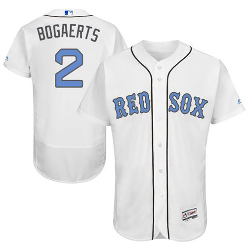 Boston Red Sox #2 Xander Bogaerts White Flexbase Collection 2016 Father's Day Stitched MLB Jersey