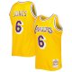 Men's Los Angeles Lakers Eddie Jones Mitchell & Ness Gold 1996/97 Hardwood Classics Swingman Jersey