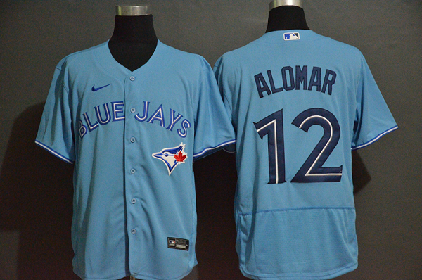 Men's Toronto Blue Jays #12 Roberto Alomar Blue Stitched MLB Flex Base Nike Jersey