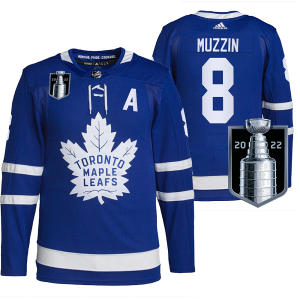 Men's Jake Muzzin Toronto Maple Leafs 2022 Stanley Cup Playoffs Royal #8 Jersey