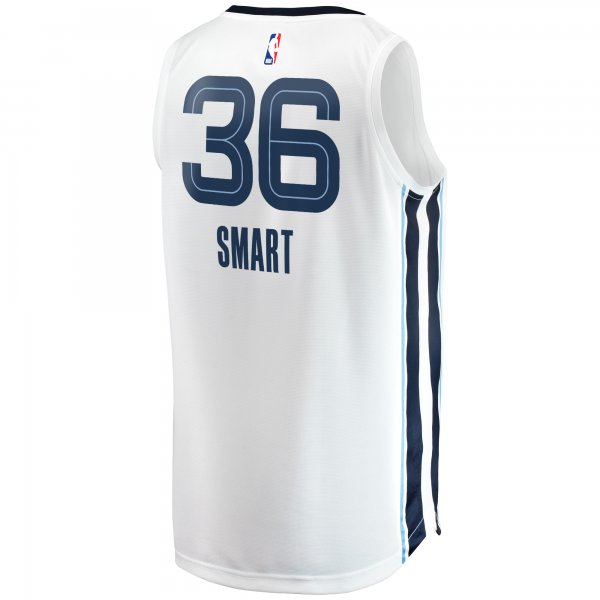 Youth Memphis Grizzlies Marcus Smart Fanatics White Fast Break Player Jersey - Association Edition