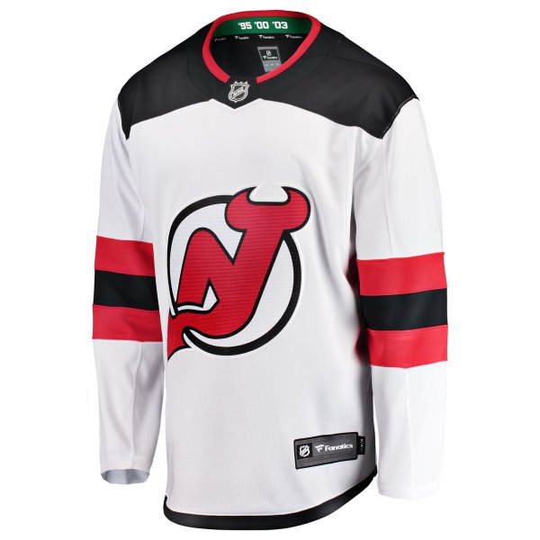 Men's New Jersey Devils Fanatics White Breakaway Away Jersey