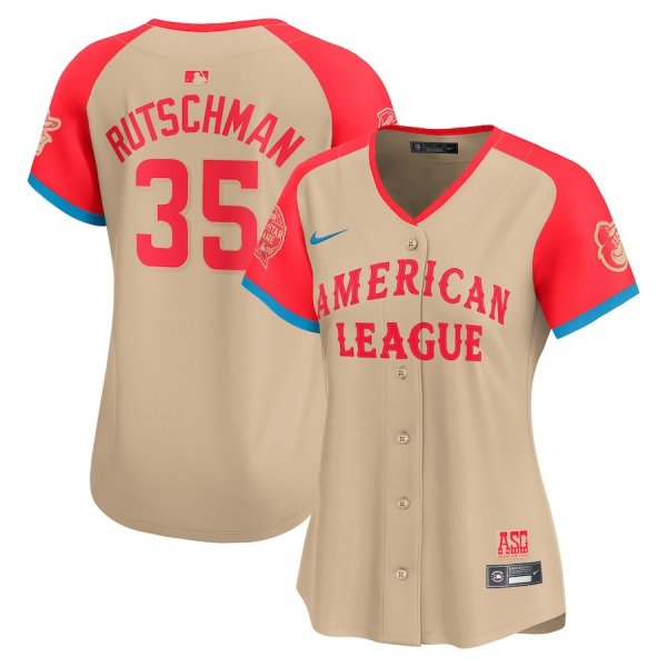 Women's Baltimore Orioles #35 Adley Rutschman Nike Cream 2024 MLB All-Star Game Jersey