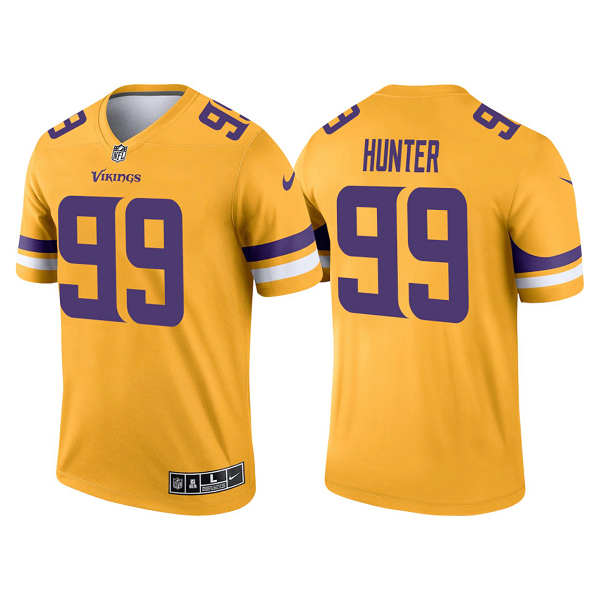 Men's Minnesota Vikings #99 Danielle Hunter Gold 2021 Limited NFL Jersey