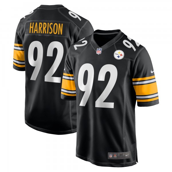 Men's Pittsburgh Steelers James Harrison Nike Black Retired Game Jersey