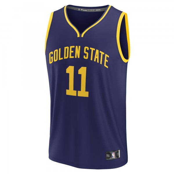 Men's Golden State Warriors Klay Thompson Fanatics Navy Fast Break Replica Player Jersey - Statement Edition