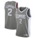 Men's LA Clippers Kawhi Leonard Nike Gray 2020/21 Swingman Player Jersey - Earned Edition