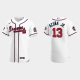 Men's Atlanta Braves #13 Ronald Acuna Jr. White 2021 MLB All-Star Game Jersey