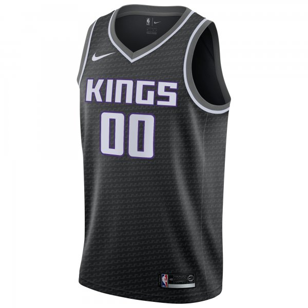 Men's Sacramento Kings Nike Black Swingman Custom Jersey - Statement Edition