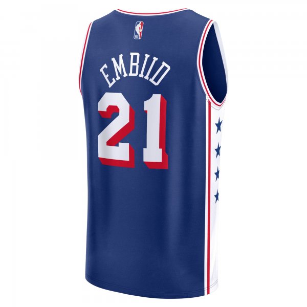 Men's Philadelphia 76ers Joel Embiid Fanatics Royal Fast Break Replica Jersey - Icon Edition