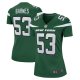 Women's New York Jets Zaire Barnes Nike Gotham Green  Game Jersey