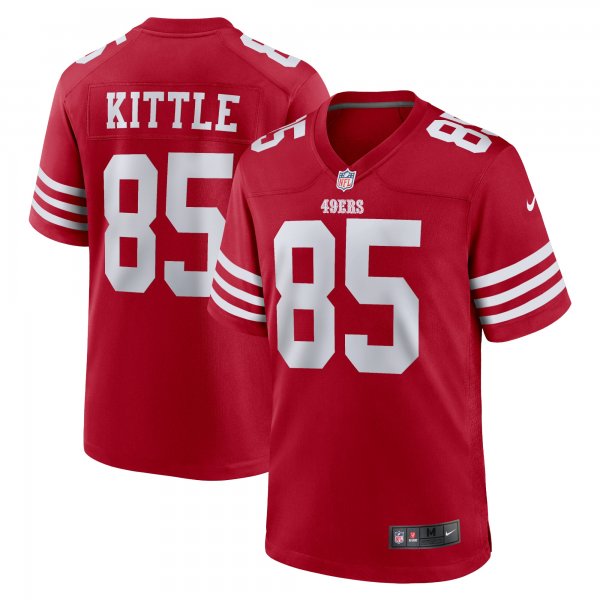 Men's San Francisco 49ers George Kittle Nike Scarlet Player Game Jersey