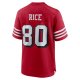 Men's San Francisco 49ers Jerry Rice Nike Scarlet Retired Alternate Game Jersey