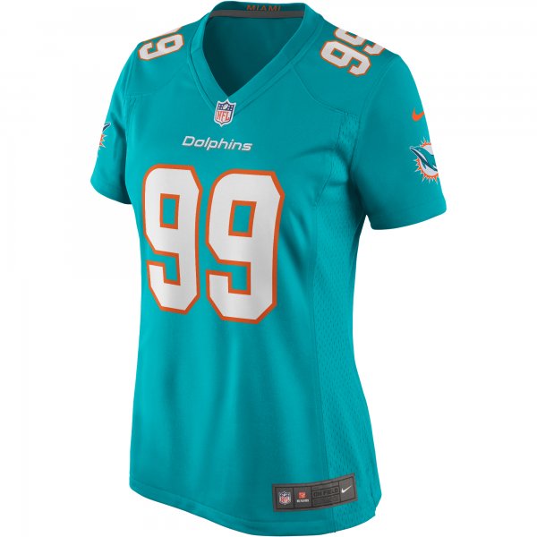 Women's Miami Dolphins Jason Taylor Nike Aqua Game Retired Player Jersey