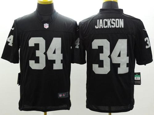 Nike Las Vegas Raiders #34 Bo Jackson Black Team Color Men's Stitched NFL Limited Jersey