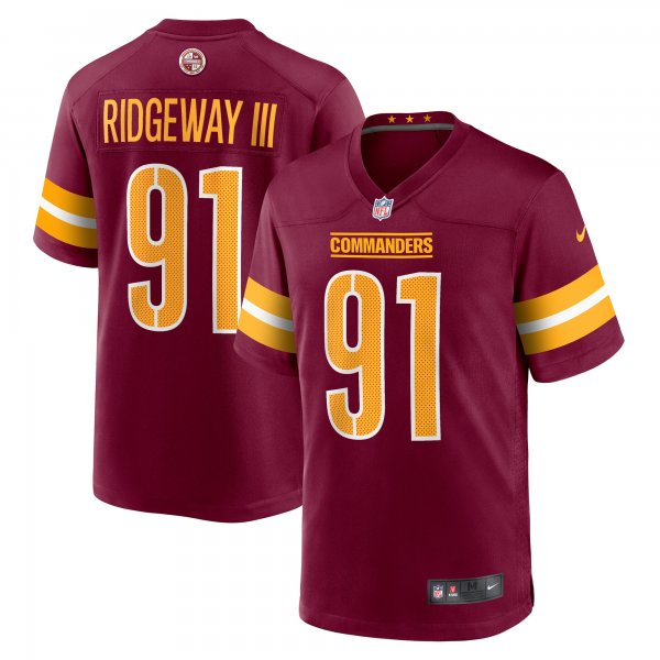 Men's Washington Commanders John Ridgeway Nike  Burgundy  Game Jersey