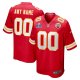 Men's Kansas City Chiefs Nike Super Bowl LVIII Patch Custom Limited Jersey Red