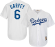 Men's Los Angeles Dodgers #6 Steve Garvey White Cool Base Collection Stitched MLB Jersey