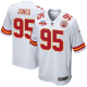 Chris Jones #95 Kansas City Chiefs Super Bowl LVII Champions 3 Stars Men's Game White NFL Jersey