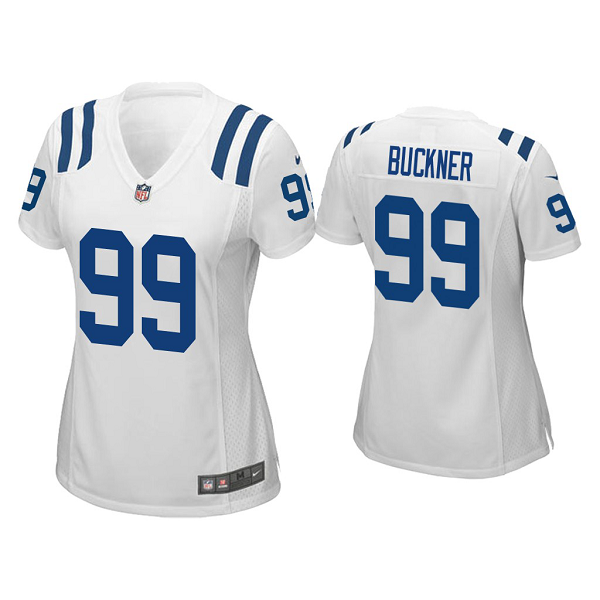 Women's Indianapolis Colts #99 DeForest Buckner White Game Jersey